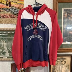 Vintage 00s RARE Titanic‎ White Star Line Hoodie Size Small